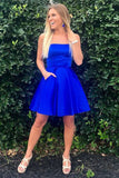 LTP0947,Blue Homecoming Dresses,Short Homecoming Dresses,Short Prom Dress,A-Line Dance HZ0307
