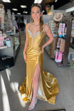 Beaded Corset Mermaid Long Formal Dress with HZ0307