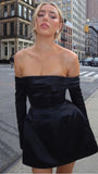 Black Strapless Mini Homecoming Dress, Short Prom Party HZ0307