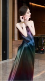 Colorful Strapless A-Line Prom Dresses, Sleeveless Birthday Dress, HZ0307