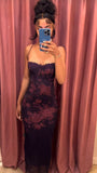 Elegant Floral Bodycon Party Dresses Spaghetti Straps Sexy Prom HZ0307