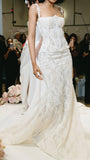 Off White Lace Mermaid Wedding Dresses, HZ0307