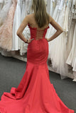 Hot Pink Ruffle Strapless Mermaid Party HZ0307